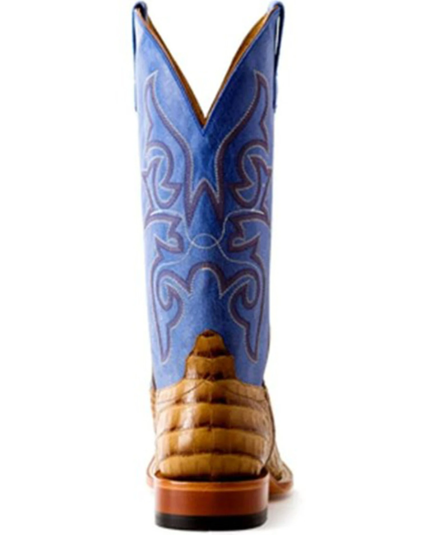 Horse Power Men's Toasted Caiman Print Western Boots - Square Toe - Image 6