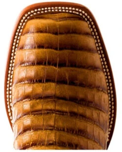 Horse Power Men's Toasted Caiman Print Western Boots - Square Toe