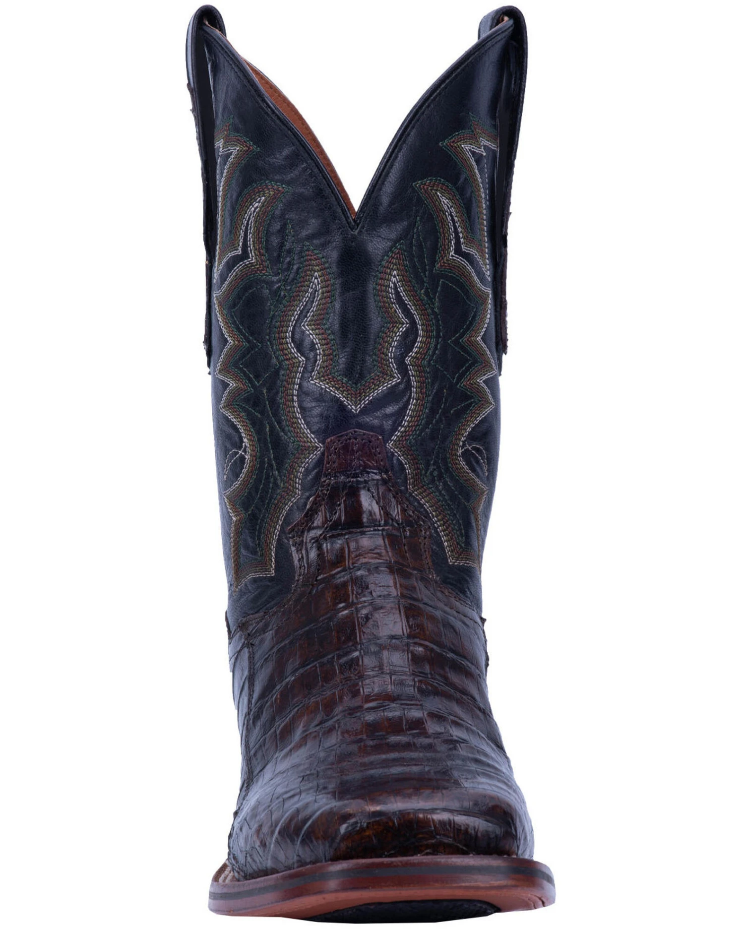 Dan Post Men's Kingsly Caiman Leather Western Boots - Broad Square Toe - Image 2