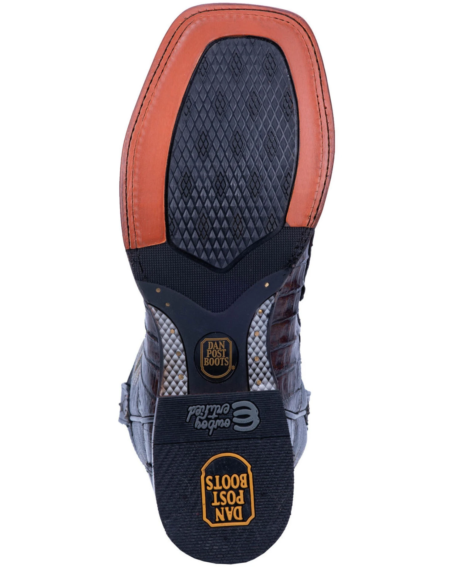 Dan Post Men's Kingsly Caiman Leather Western Boots - Broad Square Toe - Image 3