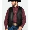 Scully Leatherwear Men's Leather Buck Stitch Vest
