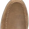Lucchese Men's Olive Suede After-Ride Slip-On Casual Moccasin - Moc Toe