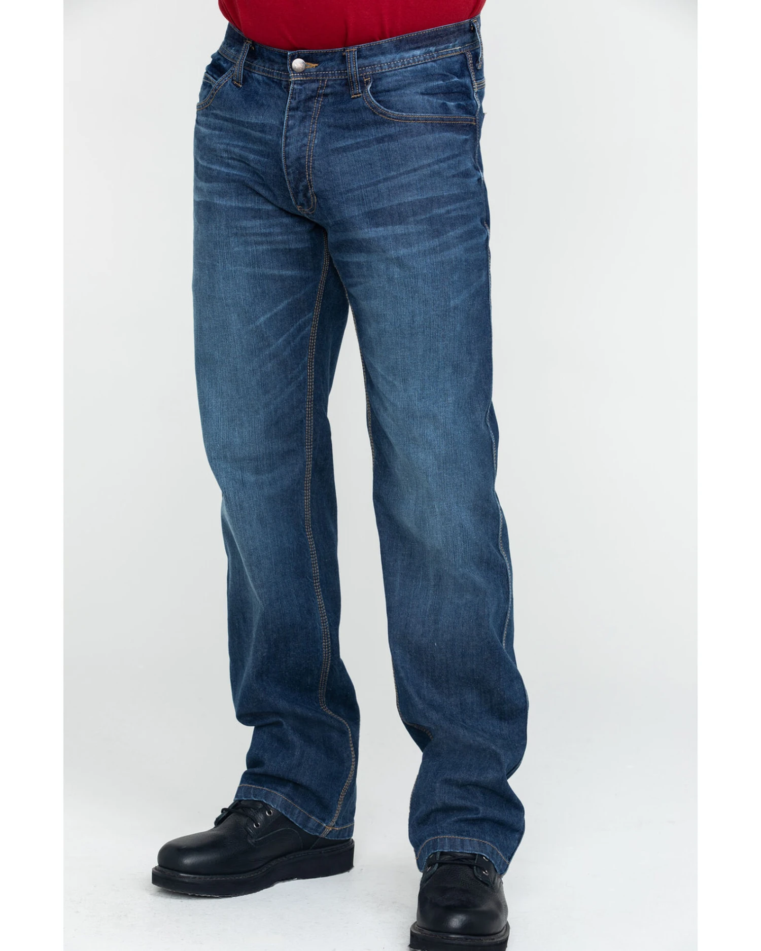 Wolverine Men's FR Dark Stretch Work Jeans - Image 6