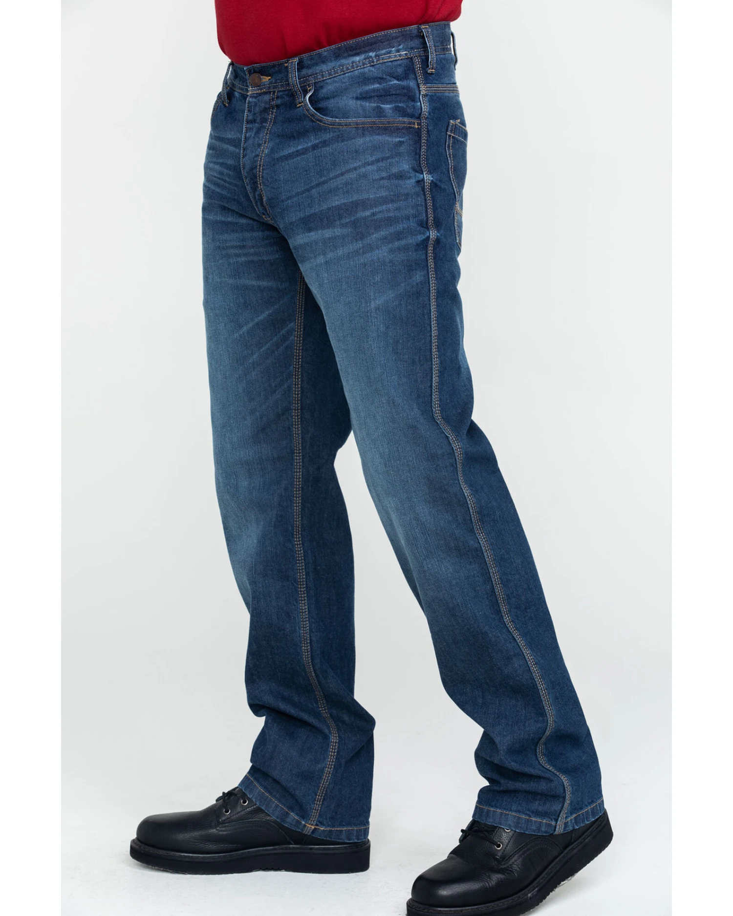 Wolverine Men's FR Dark Stretch Work Jeans - Image 4