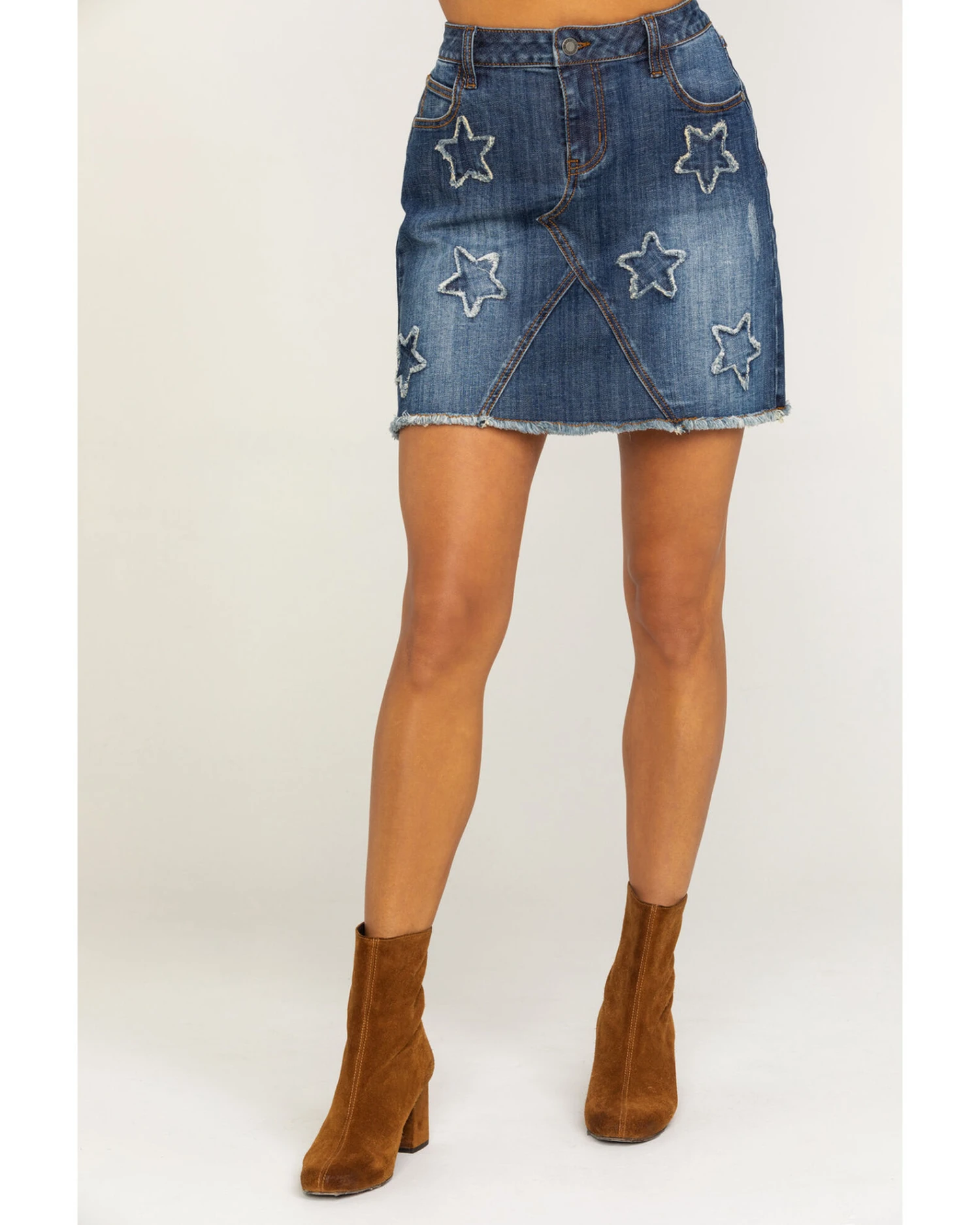 Stetson Women's Star Denim Skirt - Image 3