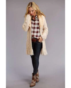 Stetson Women's Brown Plaid Long Sleeve Western Shirt