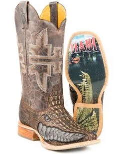 Tin Haul Men's Swamp Chomp Western Boots - Broad Square Toe