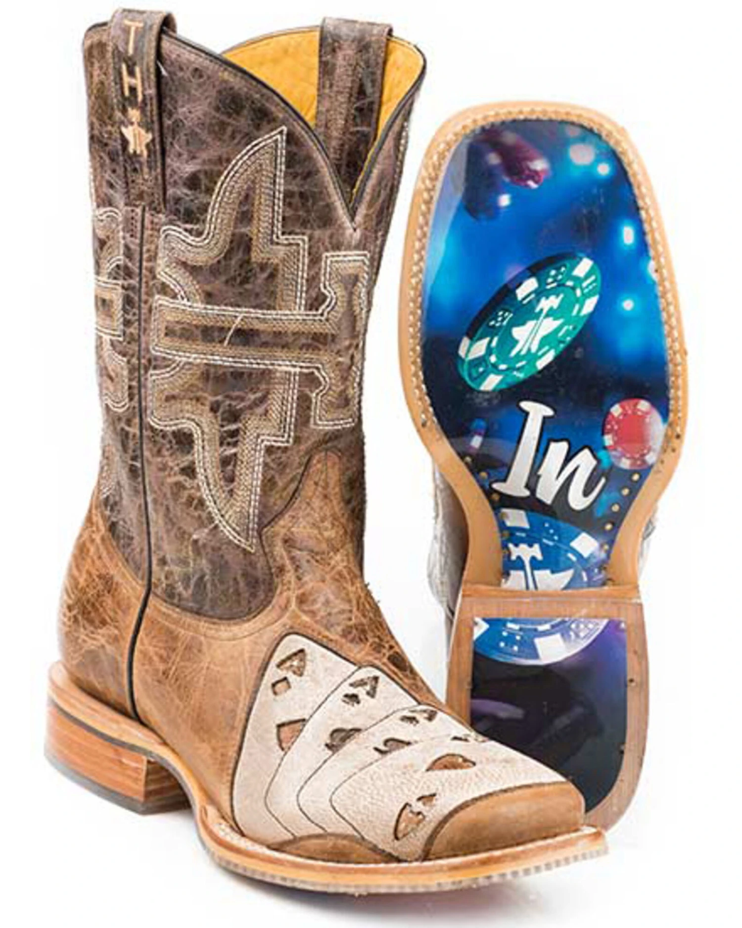 Tin Haul Men's High Roller Western Boots - Broad Square Toe - Image 2