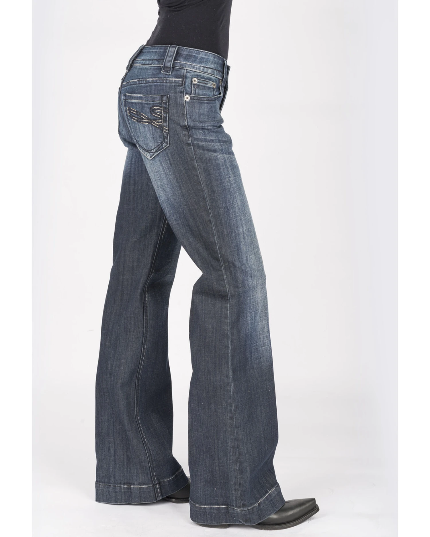Stetson Women's Dark 214 Trouser Fit Jeans - Image 2