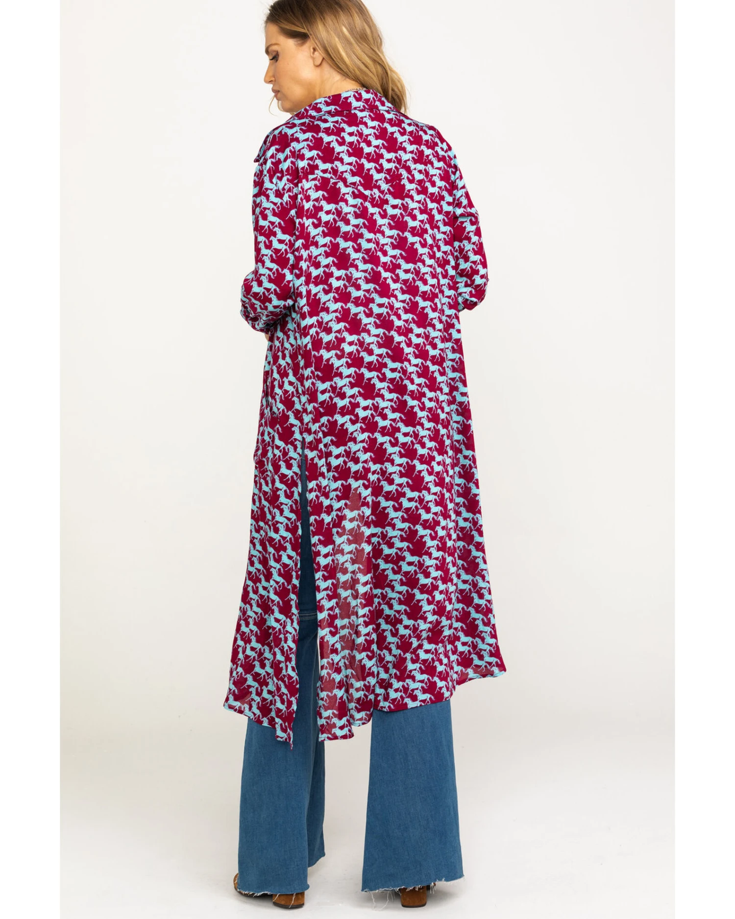 Roper Women's Stampede Print Kimono - Image 5
