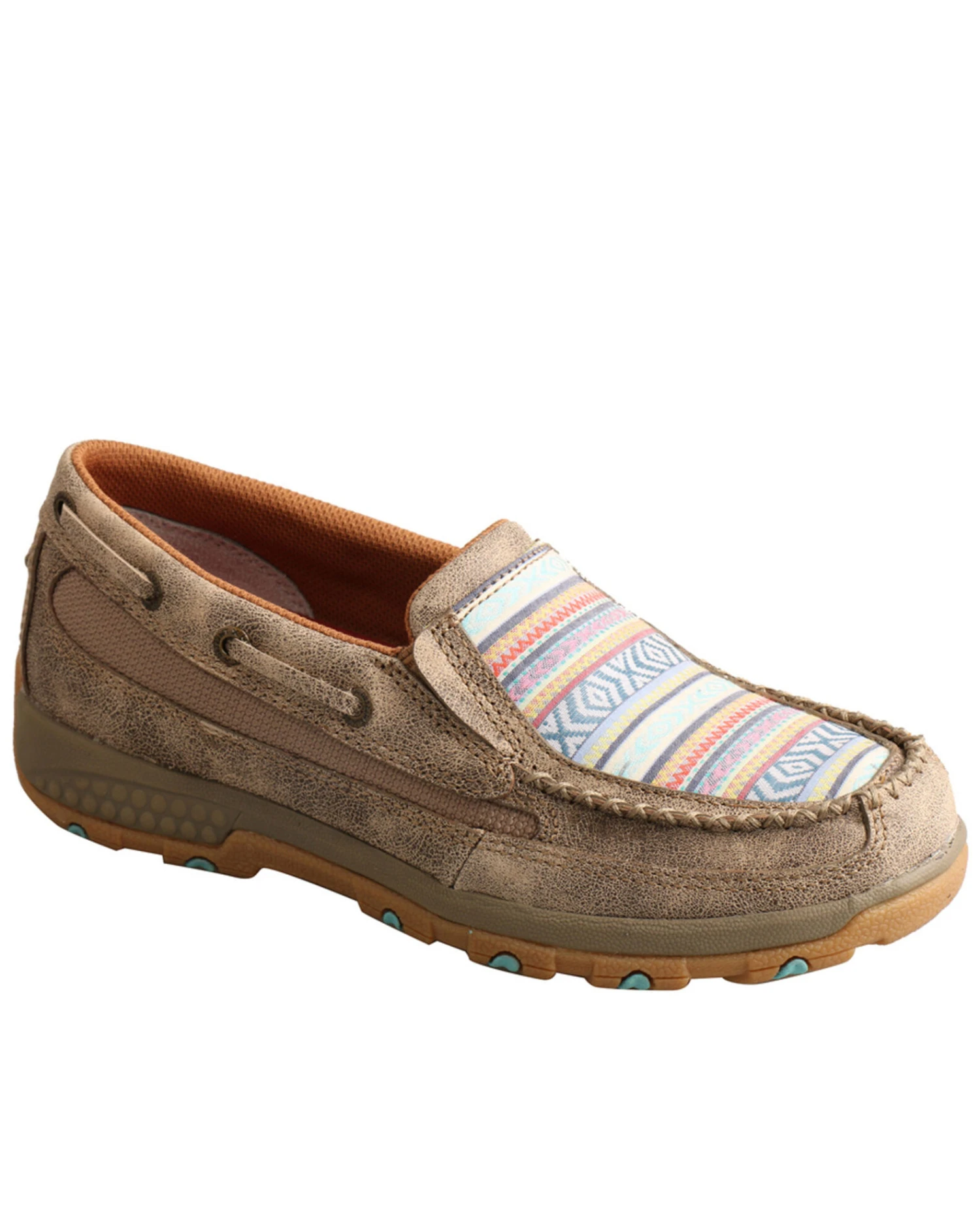 Twisted X Women's CellStretch Boat Shoes - Moc Toe - Image 2
