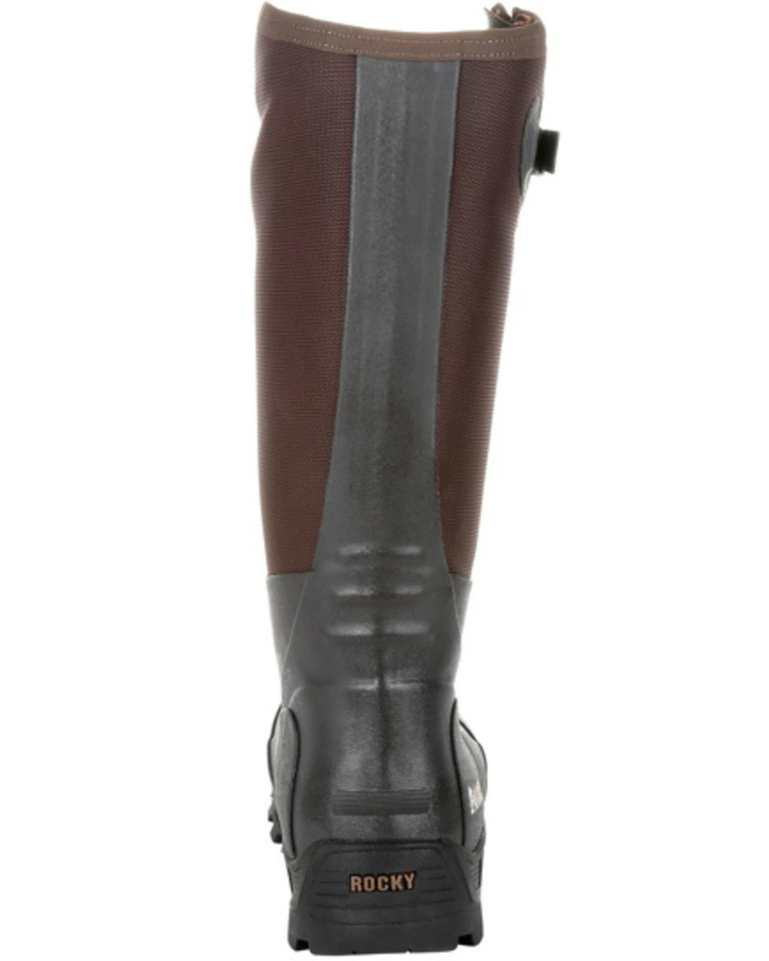 Rocky Men's Black Rubber Snake Boots - Round Toe - Image 4