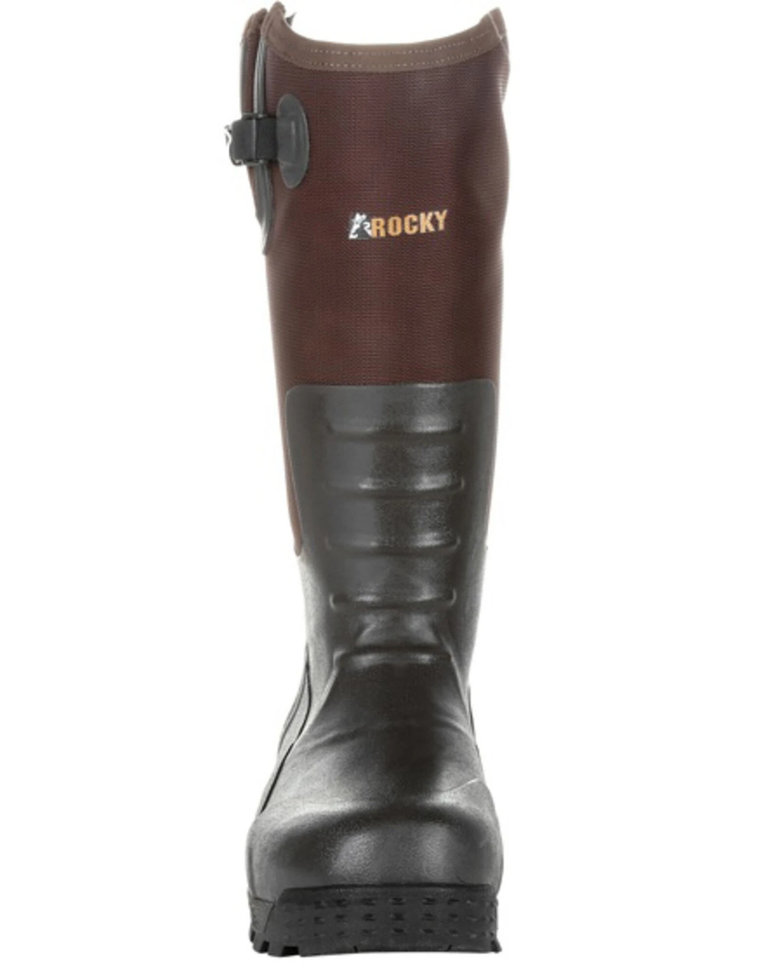 Rocky Men's Black Rubber Snake Boots - Round Toe - Image 3
