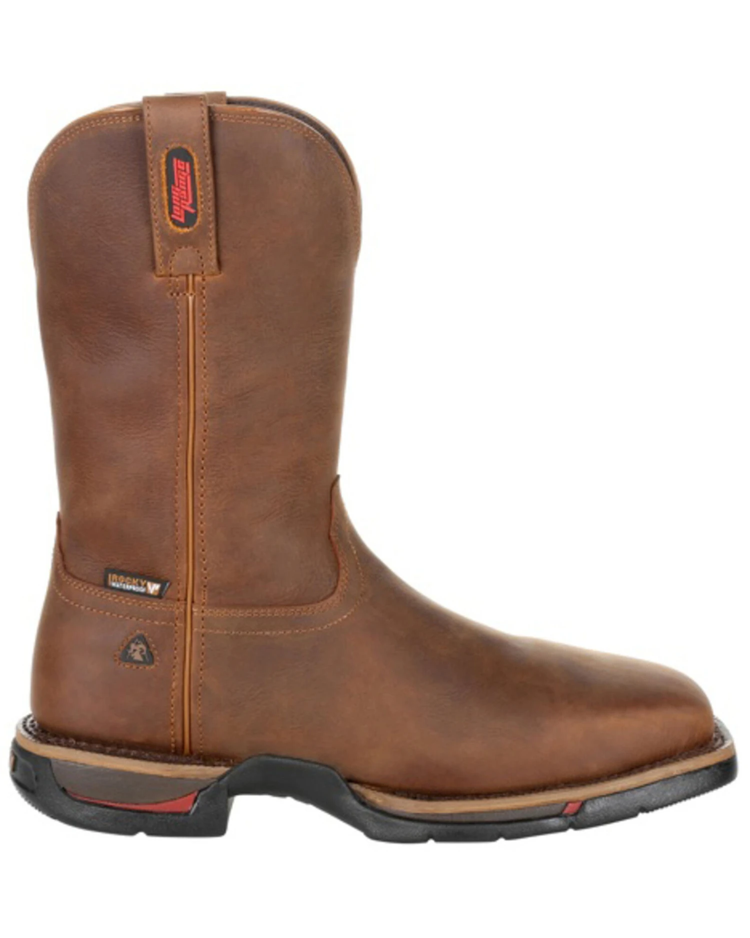 Rocky Men's Long Range Waterproof Western Work Boots - Steel Toe - Image 4
