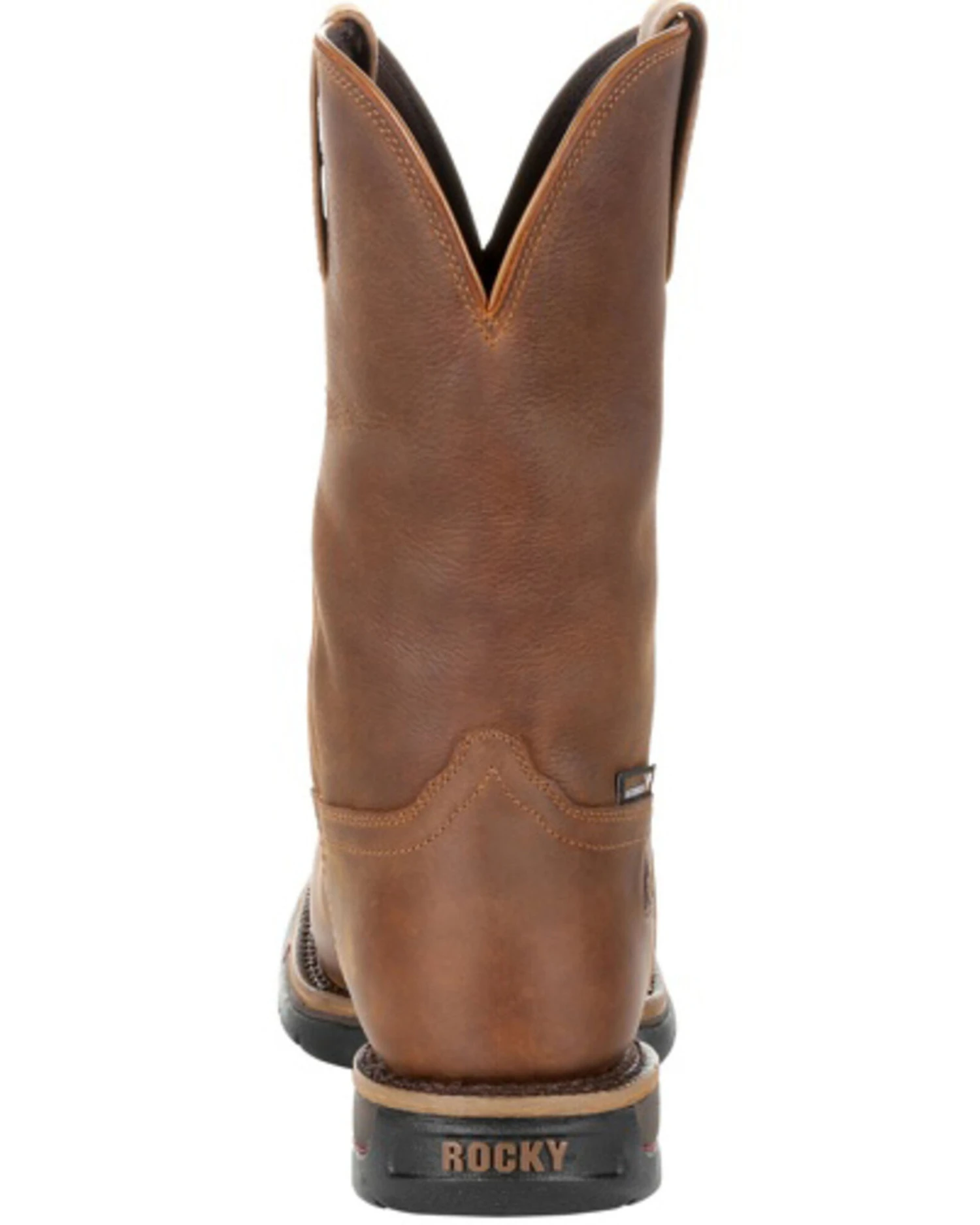 Rocky Men's Long Range Waterproof Western Work Boots - Steel Toe - Image 3