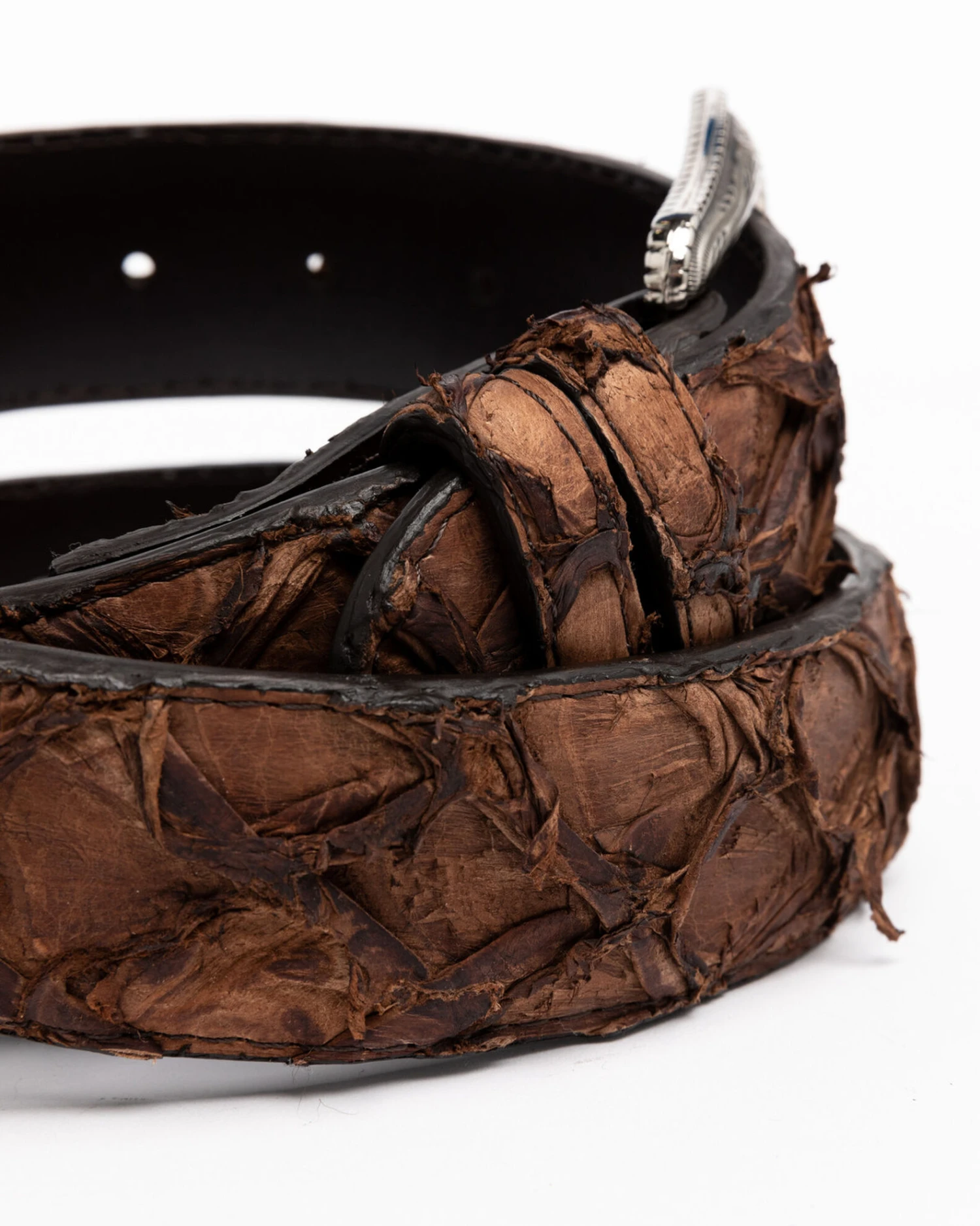 Cody James Men's Brown Pirarucu Exotic Belt - Image 4
