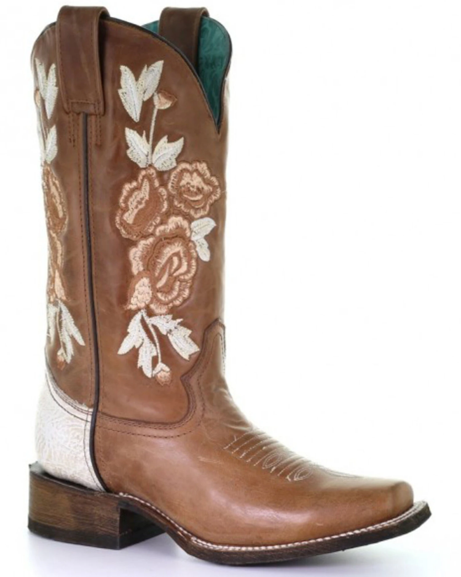 Corral Women's Honey Floral Western Boots - Square Toe - Image 5
