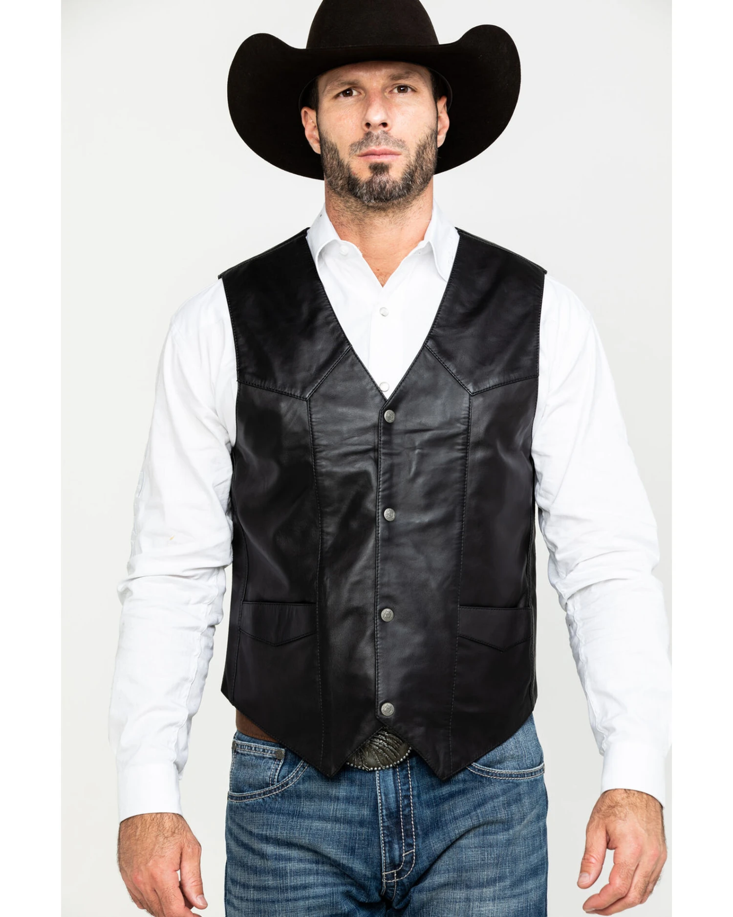 Liberty Wear Men's Jackson Lambskin Leather Vest - Image 2