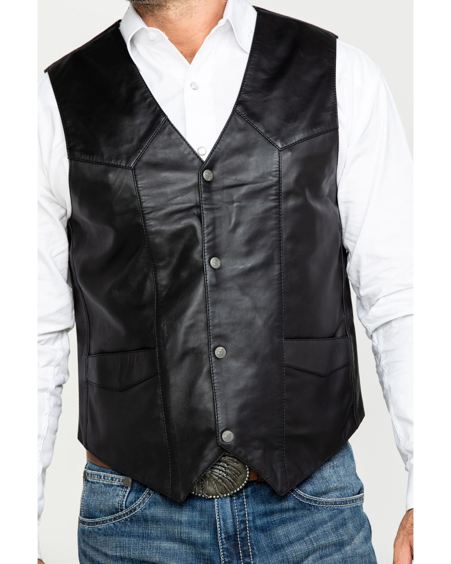 Liberty Wear Men's Jackson Lambskin Leather Vest - Image 5