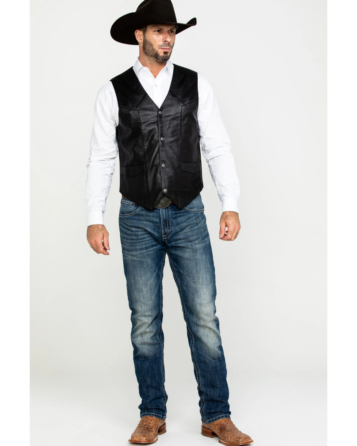 Liberty Wear Men's Jackson Lambskin Leather Vest - Image 6