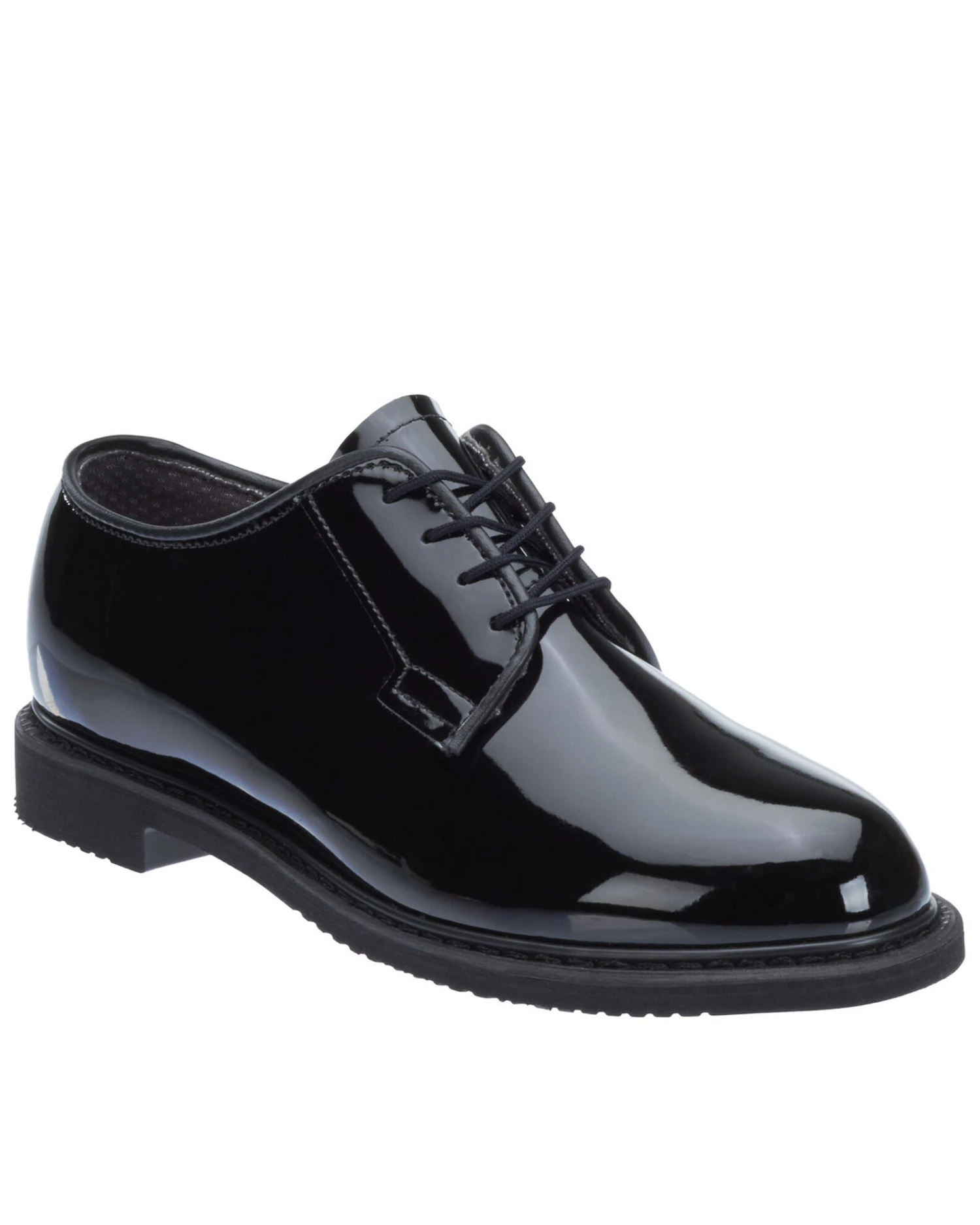 Bates Women's Lites Black High Gloss Oxford Shoes - Round Toe - Image 2