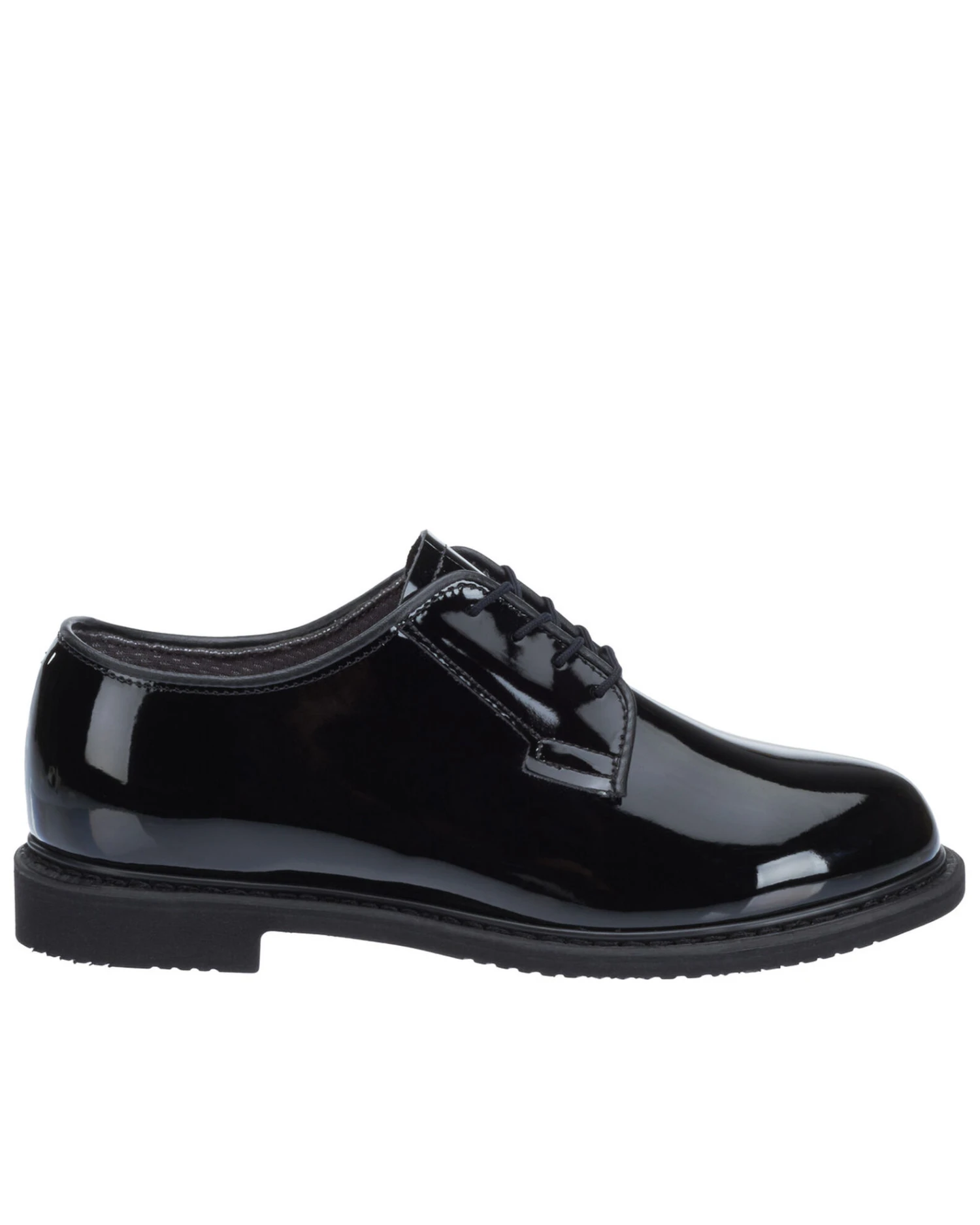 Bates Women's Lites Black High Gloss Oxford Shoes - Round Toe - Image 7