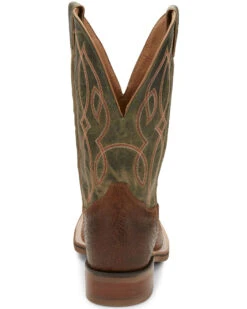 Tony Lama Men's Landgrab Brown Western Boots - Broad Square Toe