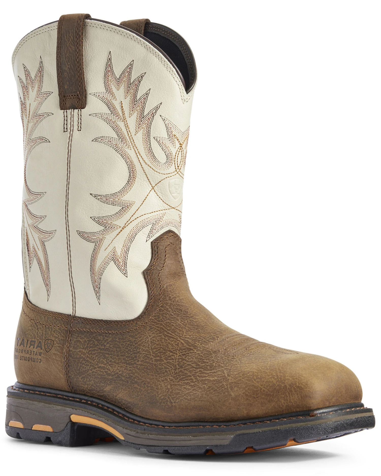 Ariat Men's Cream Workhog Western Work Boots - Composite Toe - Image 3