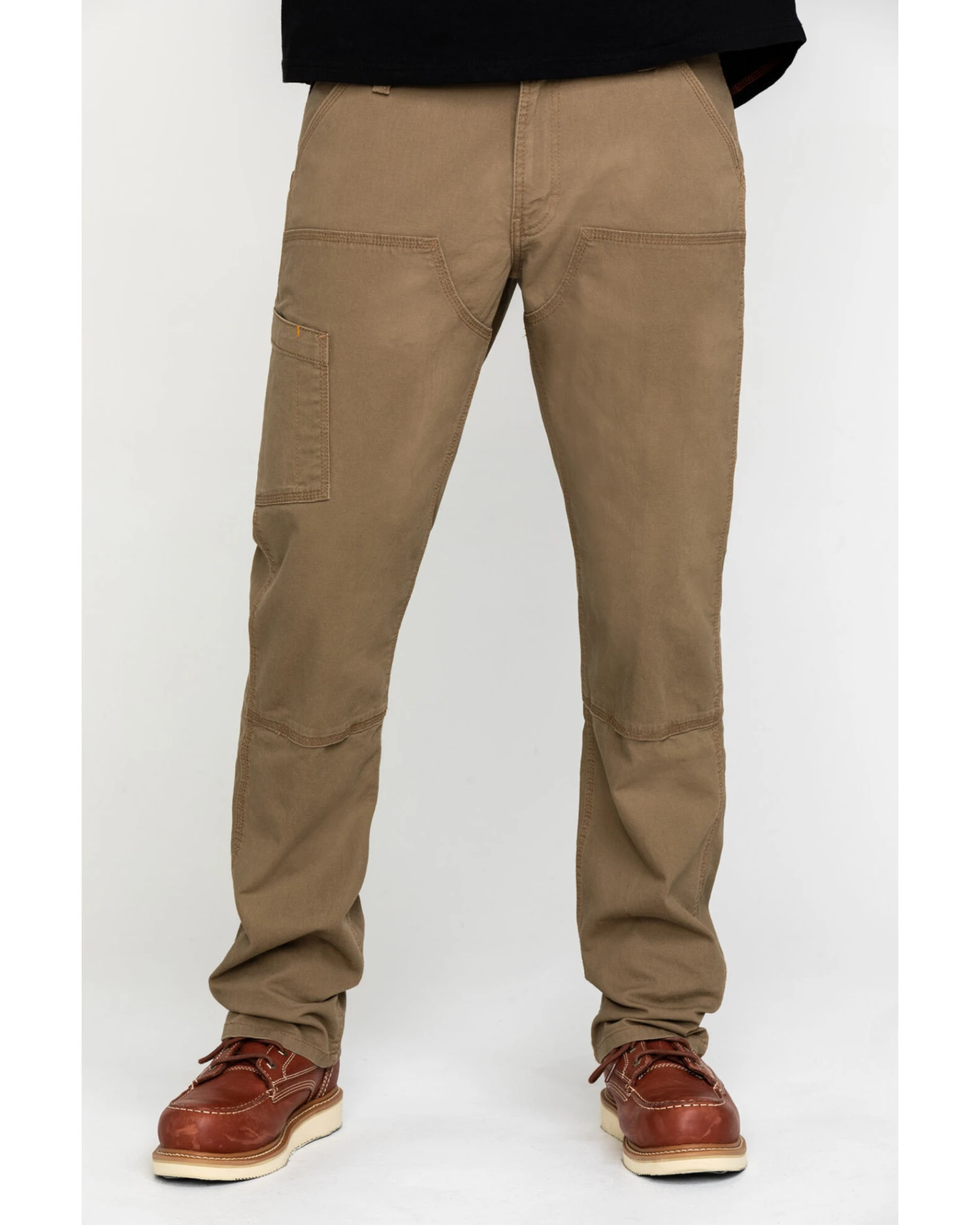 Ariat Men's Khaki Rebar M4 Made Tough Durastretch Double Front Straight Work Pants - Big - Image 5