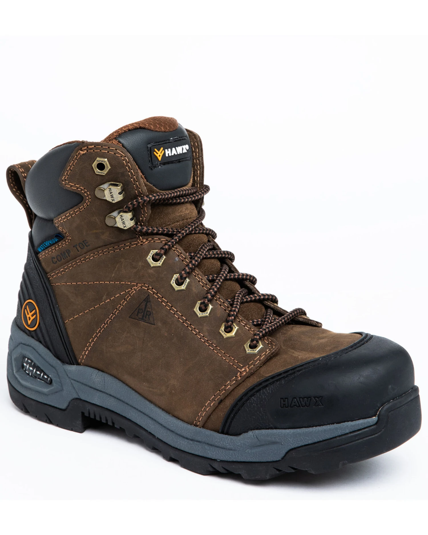 Hawx Men's 6" Crew Chief Work Boots - Composite Toe - Image 2