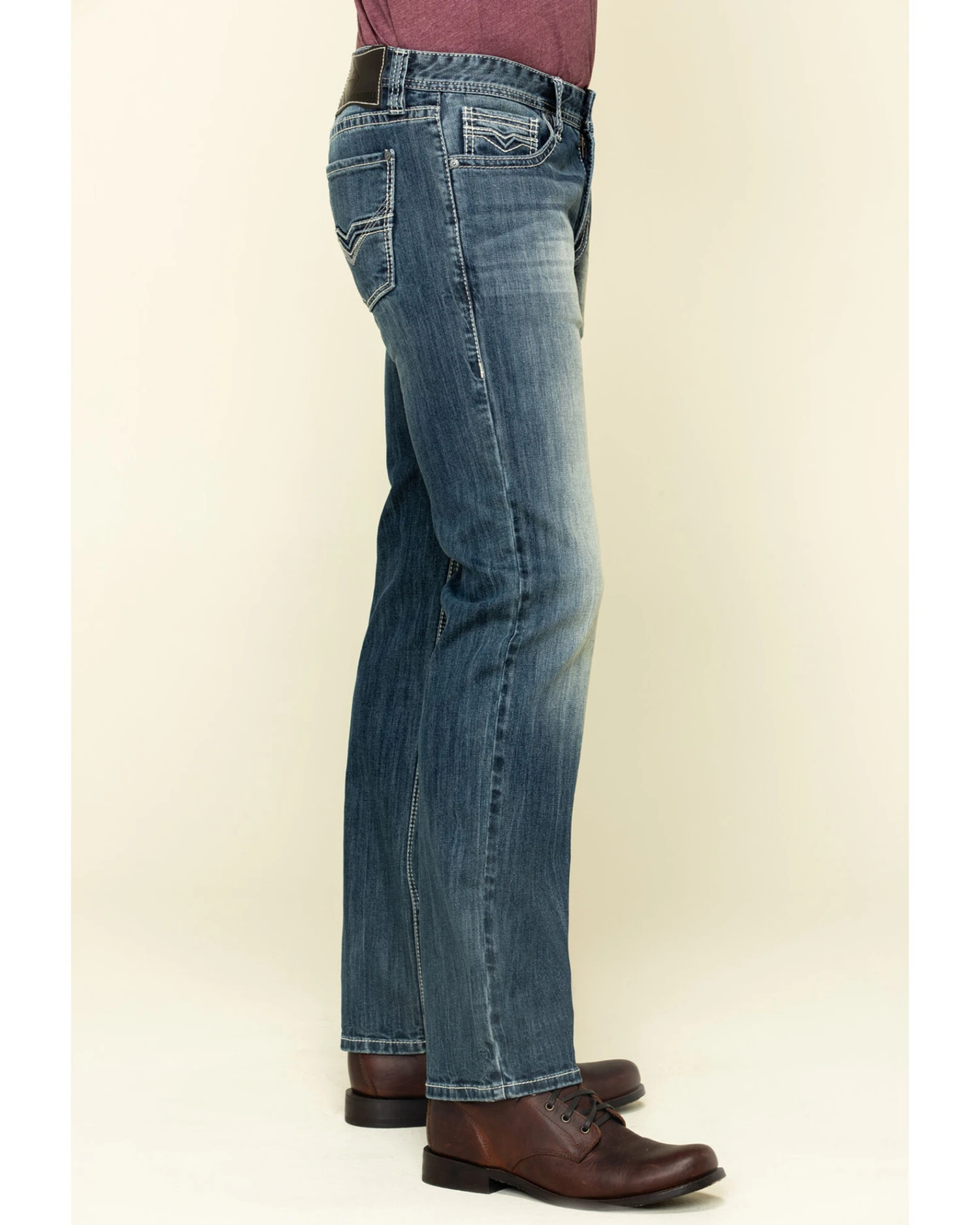 Rock & Roll Denim Men's Revolver Stretch Slim Straight Jeans - Image 3