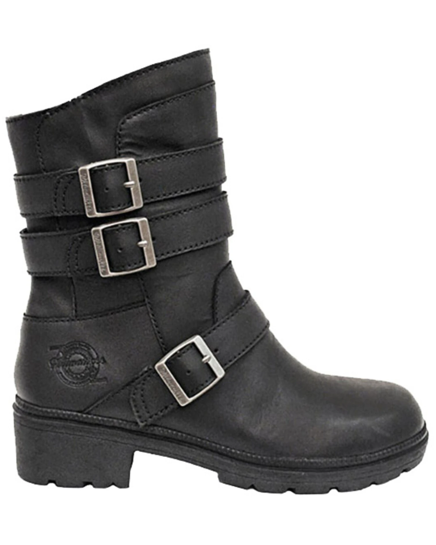 Milwaukee Motorcylce Clothing Women's Cameo Moto Boots - Round Toe - Image 2