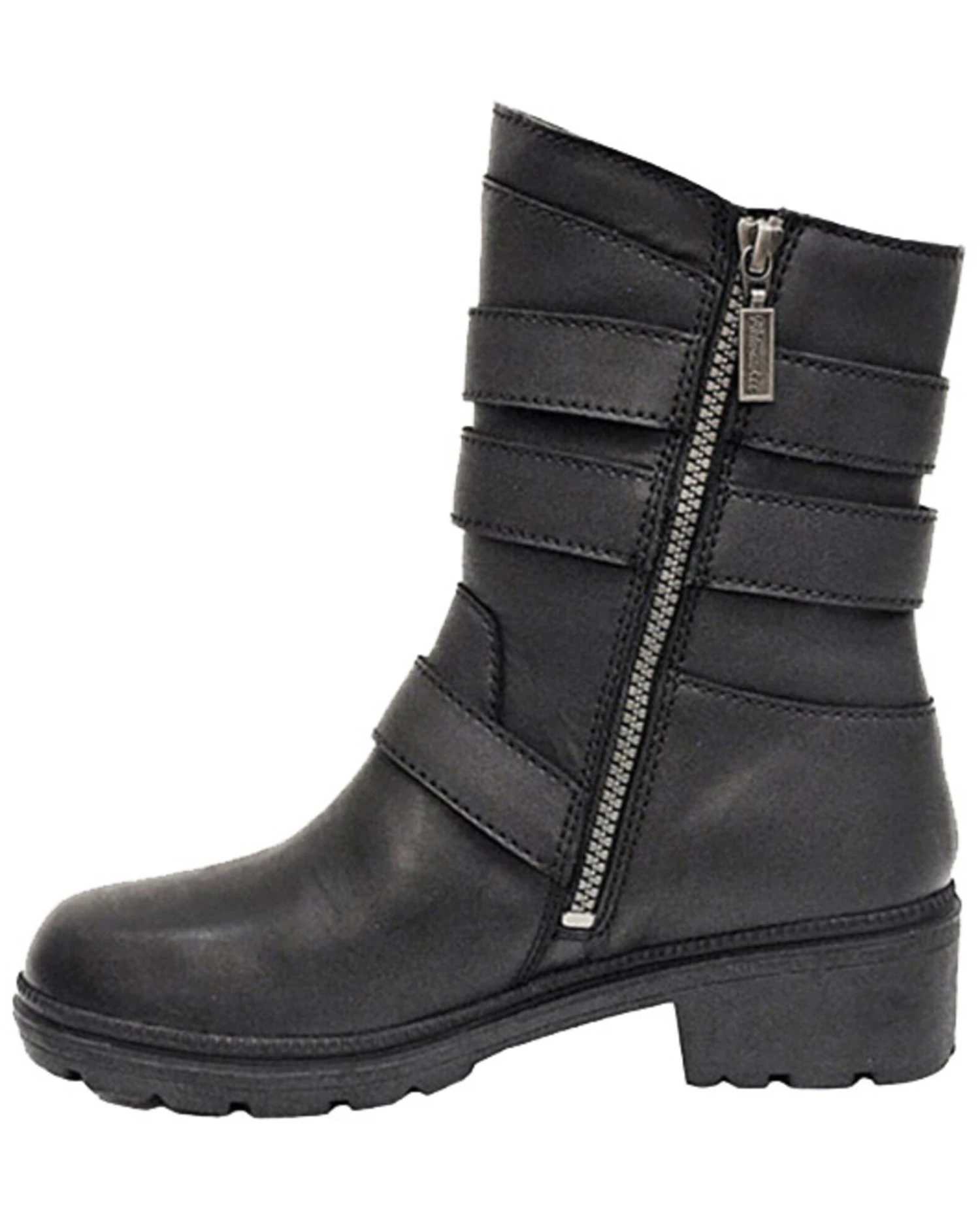 Milwaukee Motorcylce Clothing Women's Cameo Moto Boots - Round Toe