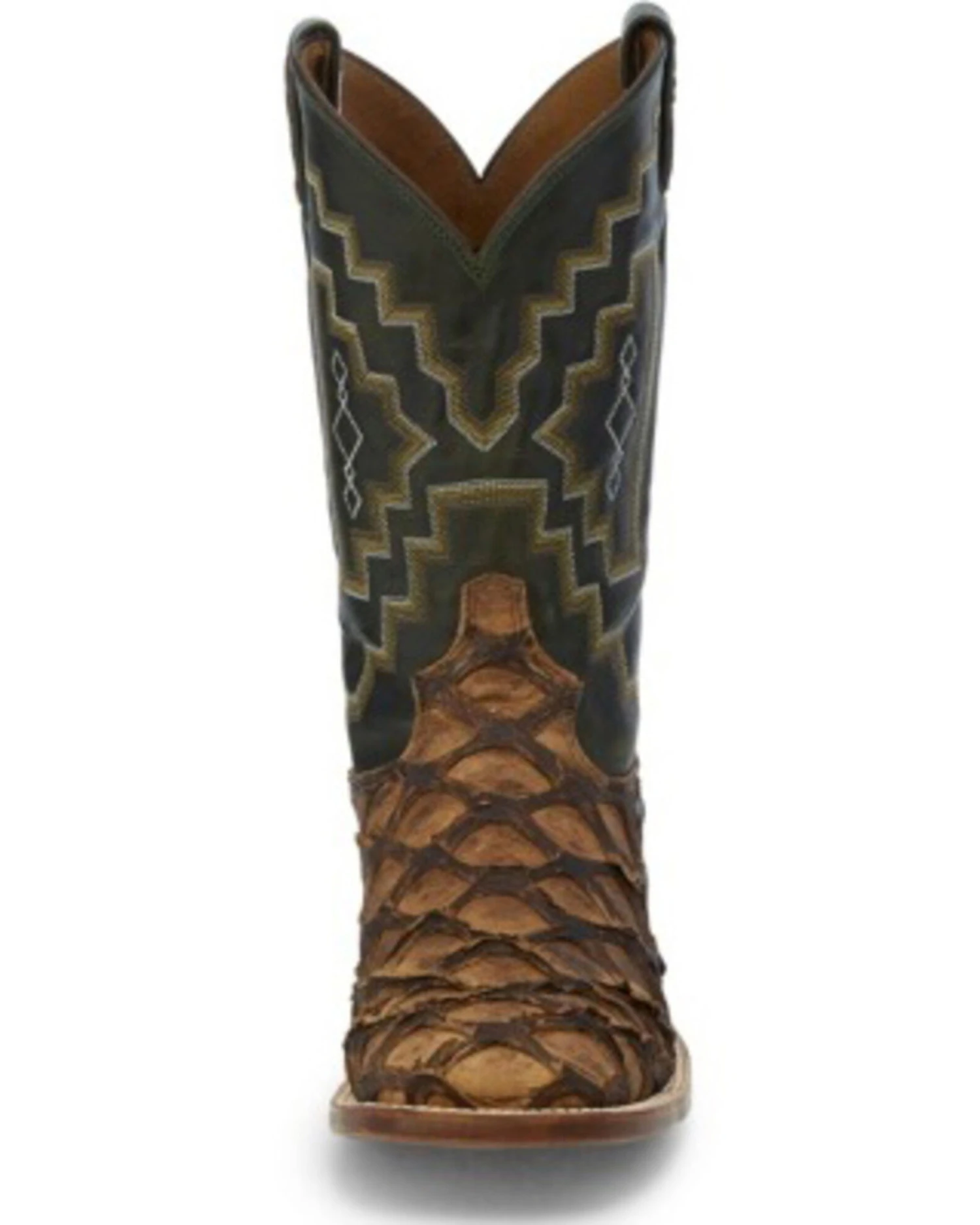 Tony Lama Men's Leviathan Chocolate Western Boots - Square Toe - Image 5