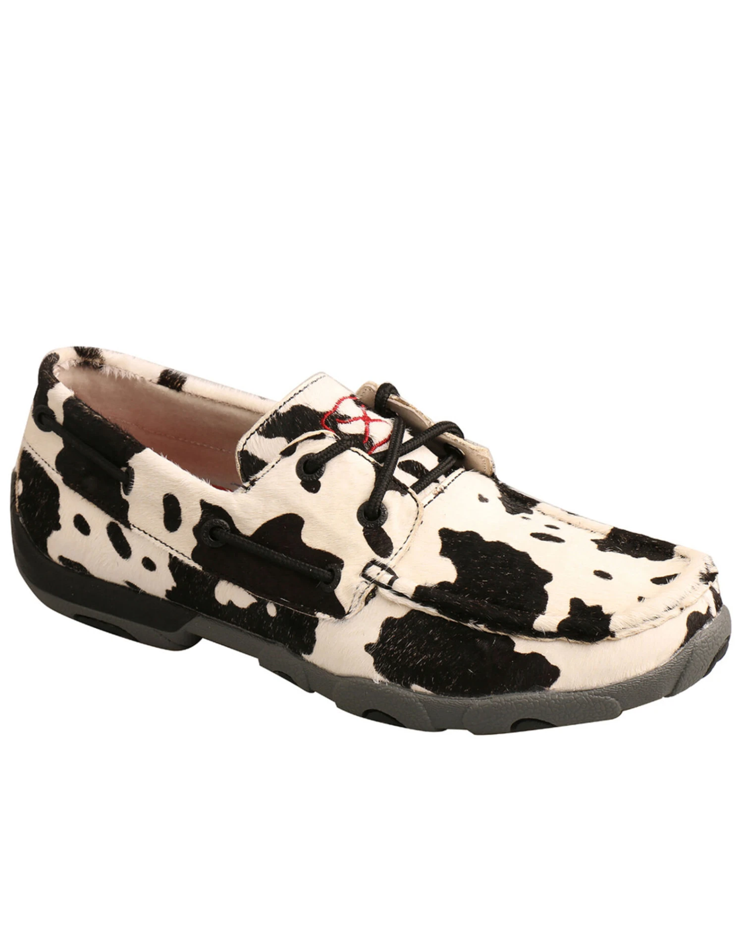 Twisted X Women's Hair On Hide Boat Shoes - Moc Toe - Image 3