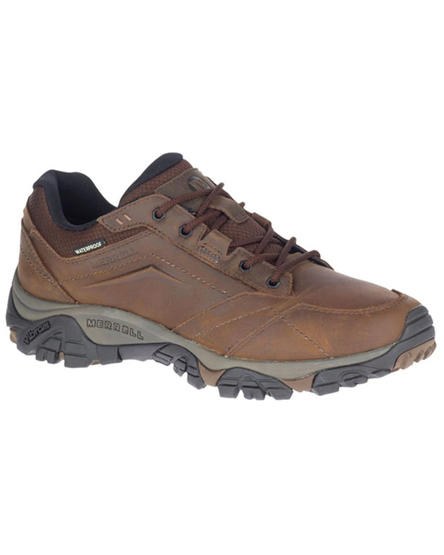 Merrell Men's Brown MOAB Adventure Waterproof Hiking Boots - Soft Toe - Image 3