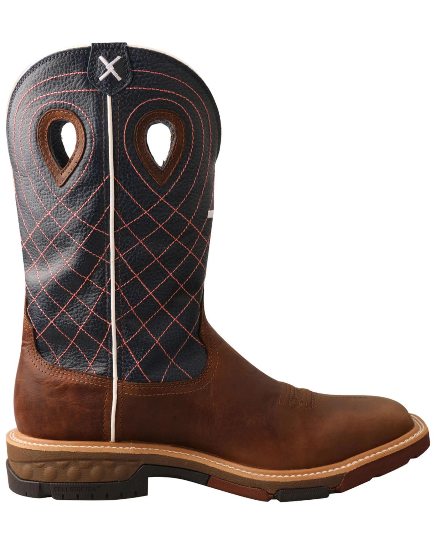Twisted X Men's Waterproof CellStretch Western Work Boots - Soft Toe - Image 6