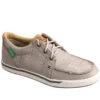 Twisted X Women's Light Gray Hooey Sneakers - Moc Toe