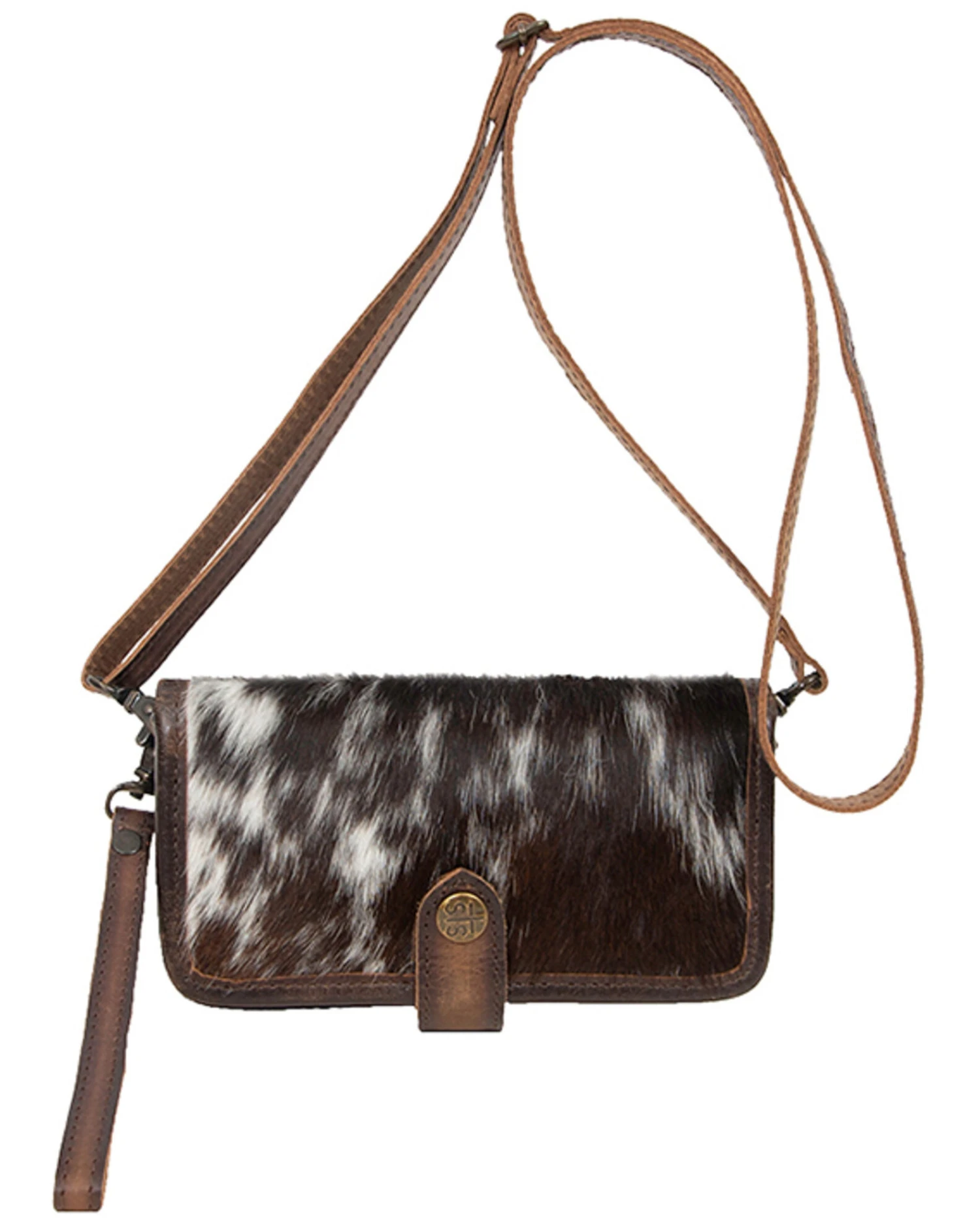 STS Ranchwear Women's Hair On Cowhide Crossbody Wallet - Image 2