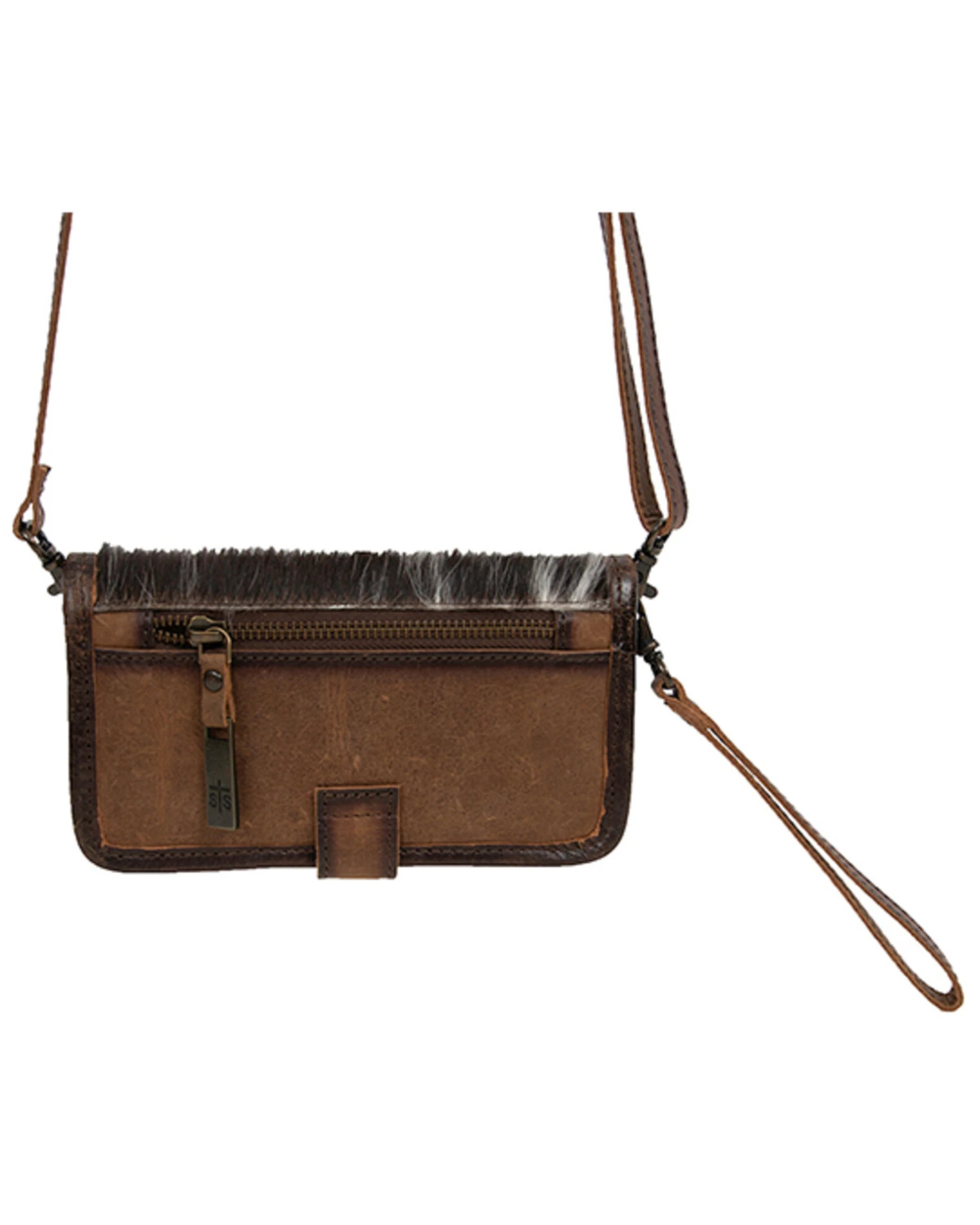 STS Ranchwear Women's Hair On Cowhide Crossbody Wallet