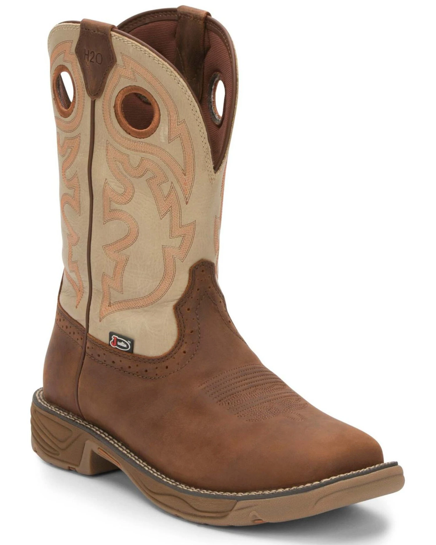 Justin Men's Stampede Rush Western Work Boots - Composite Toe - Image 6