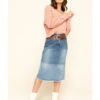 Billy T Women's Colorblock Denim Skirt