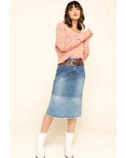 Billy T Women's Colorblock Denim Skirt