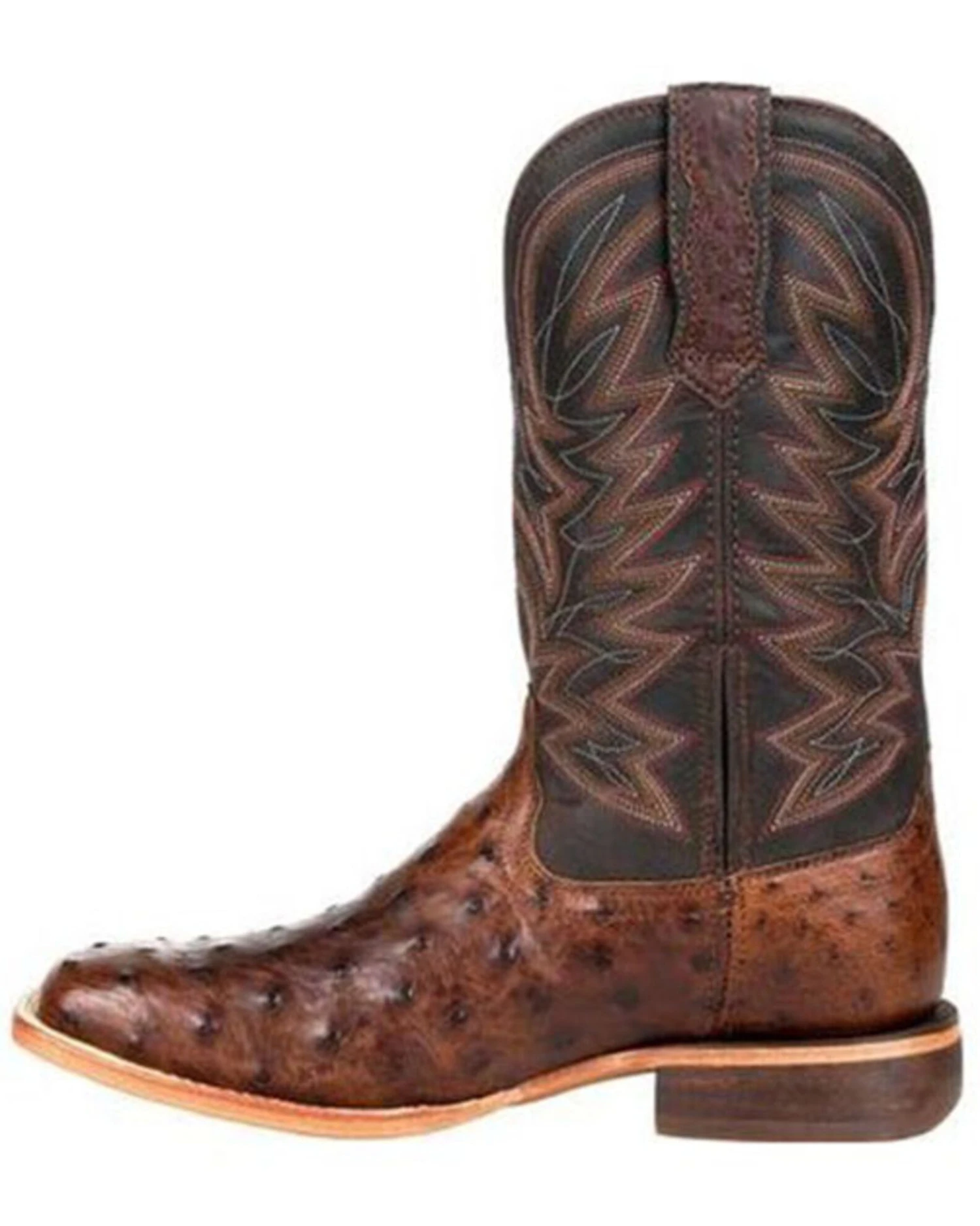 Durango Men's Brown Exotic Full-Quill Ostrich Western Boots - Square Toe - Image 5