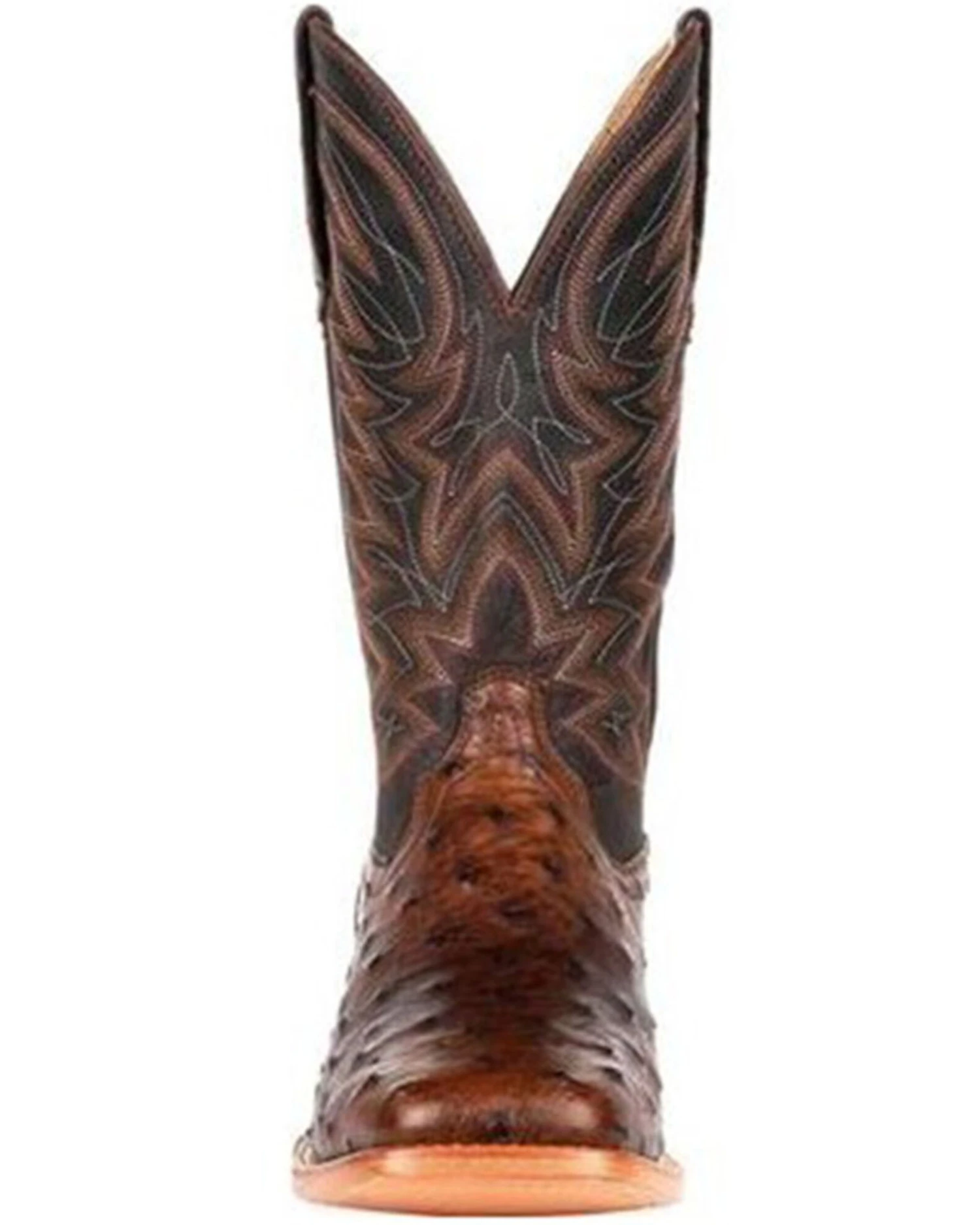 Durango Men's Brown Exotic Full-Quill Ostrich Western Boots - Square Toe - Image 3