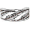 Montana Silversmiths Women's Wind Dancer Pierced Feather Cuff Bracelet