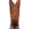 Durango Men's Chestnut Full-Quill Ostrich Western Boots - Square Toe