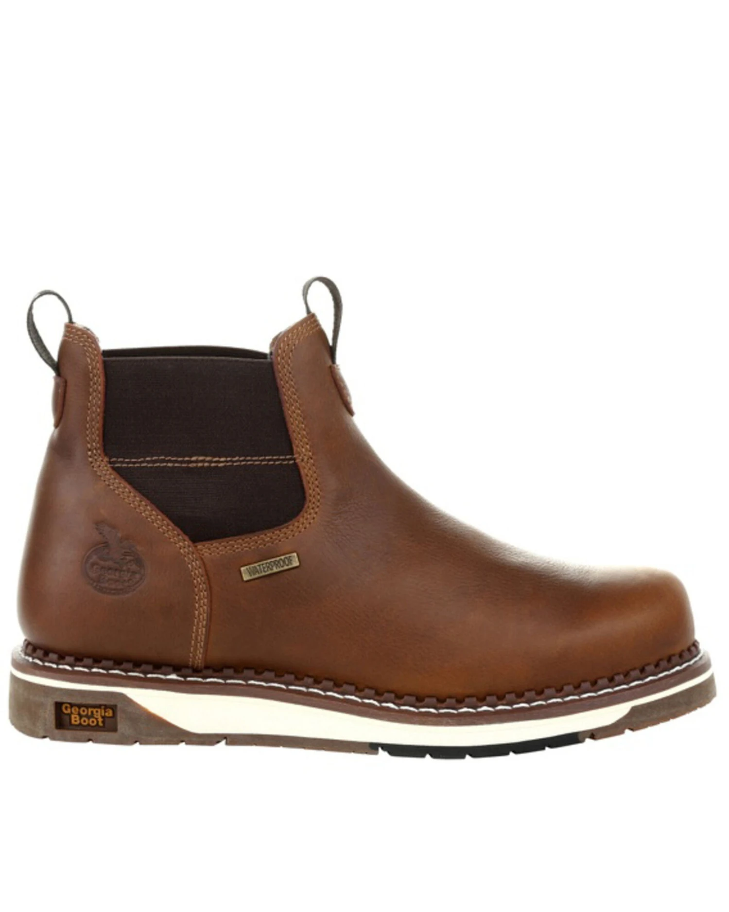 Georgia Boot Men's Waterproof Chelsea Work Boots - Soft Toe - Image 3