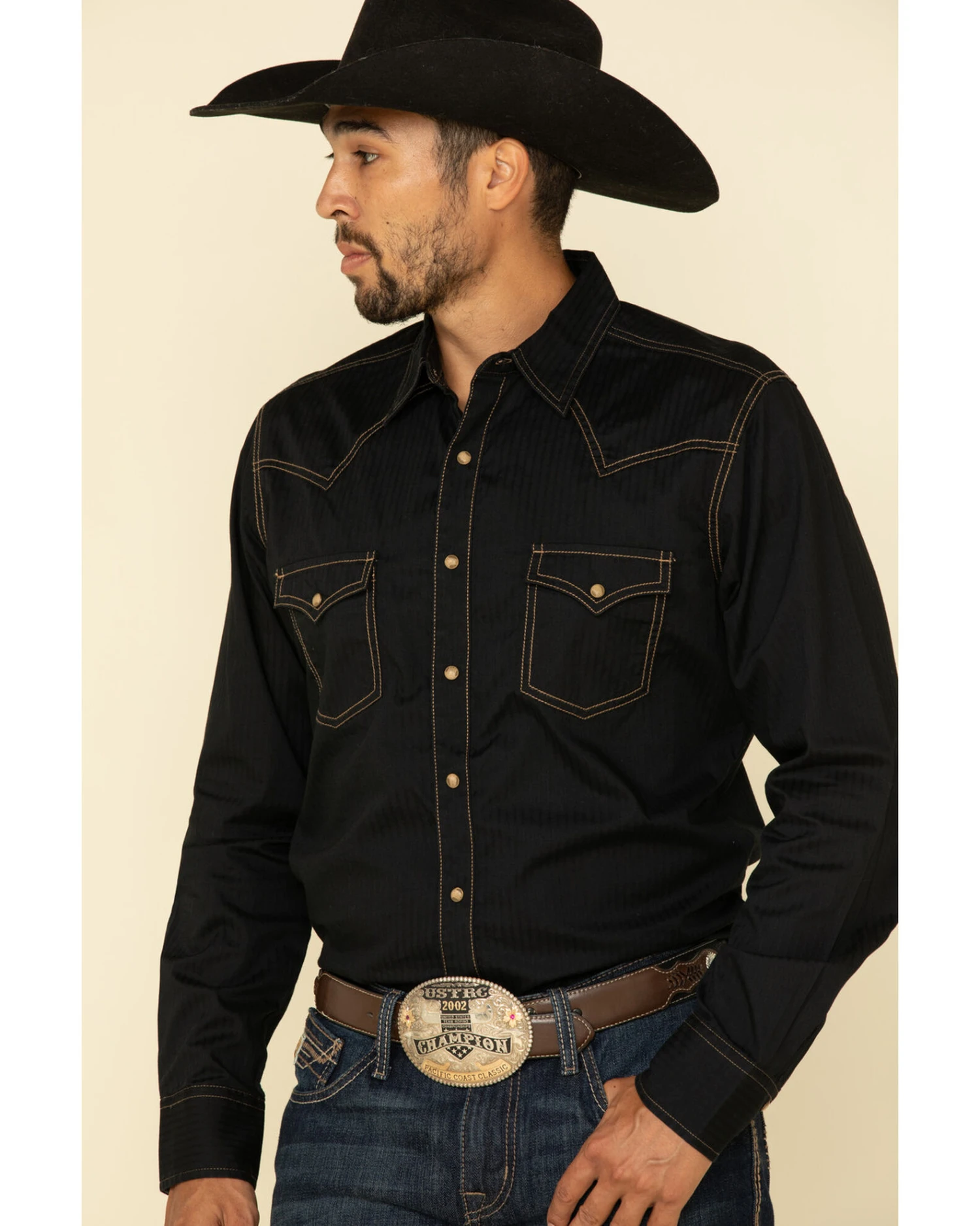 Wrangler Retro Premium Men's Solid Long Sleeve Western Shirt - Image 5