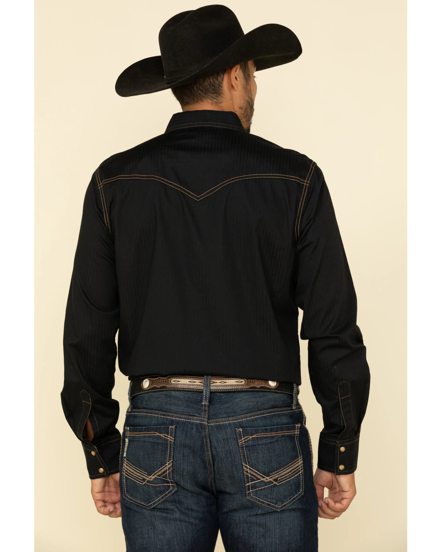 Wrangler Retro Premium Men's Solid Long Sleeve Western Shirt - Image 4